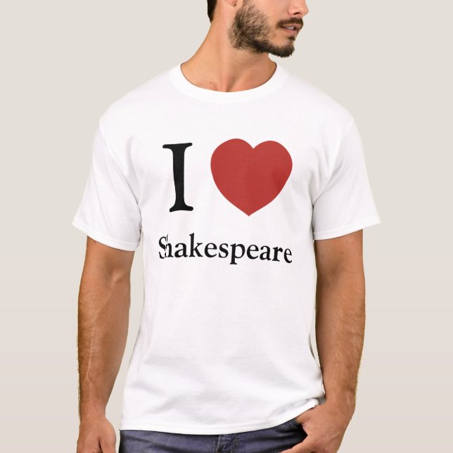 T-shirt I coeur Shakespeare (Devant)