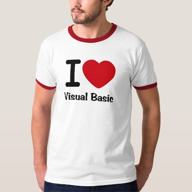 T-shirt I coeur Visual Basic (Devant)