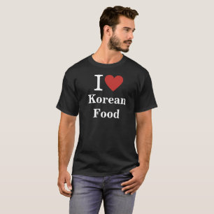 T-shirt I ❤️ Coréen de la nourriture pour les employés CUS