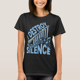 T-shirt I Destroy Silence - Choir, Marching Band et Clari