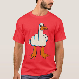 T-shirt I Dont Give A Duck Middle finger Offensive Rude re
