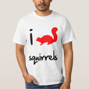 T-shirt I écureuil de coeur