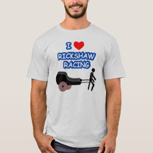T-shirt I EMBALLAGE de RICKSHAW de coeur