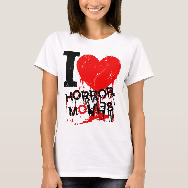 T-SHIRT I FILMS D'HORREUR DE COEUR (Devant)