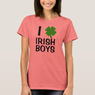 T-shirt I garçons d'Irlandais de coeur