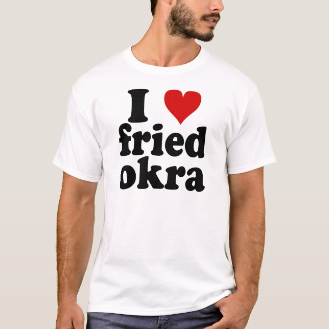 T-shirt I gombo frit par coeur (Devant)