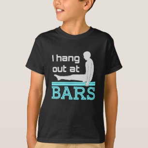 T-shirt I Hang Out à Bars Mens Gymnastique Garçon Gymnaste