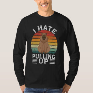 T-shirt I Hate Pulling Up Capybara gort Meme Rodent Vinta