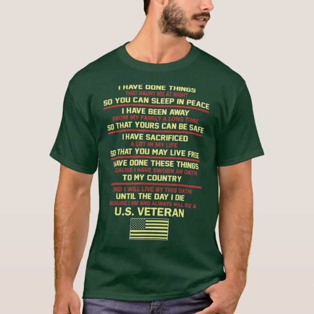 T-shirt I Have Done Things That Haunt Me At Night (Devant)