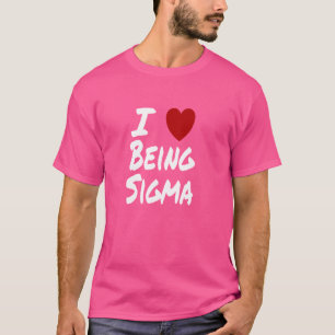 T-shirt I Heart (Amour) Être Sigma Loner Mème Introvert Da
