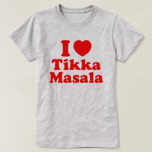 T-shirt I Heart (Amour) Tikka Masala