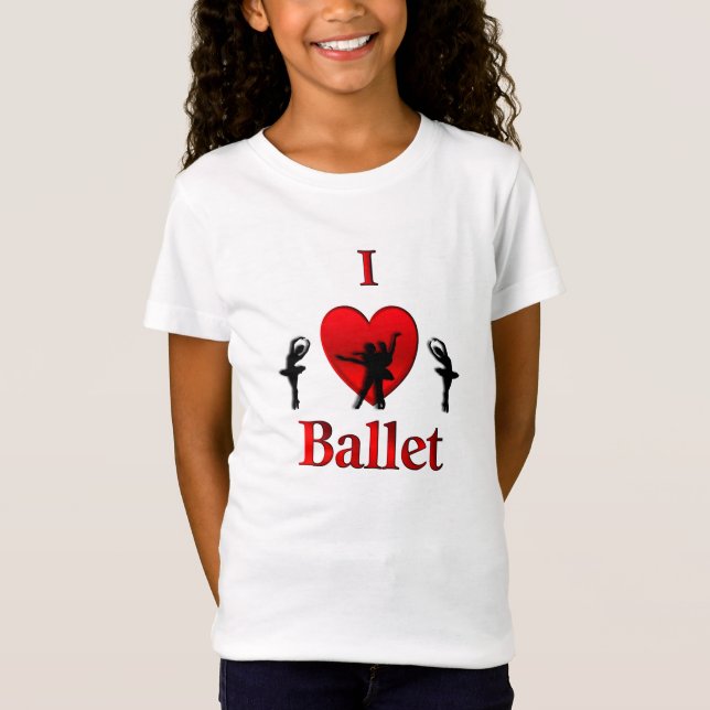 T-Shirt I Heart Ballet (Devant)