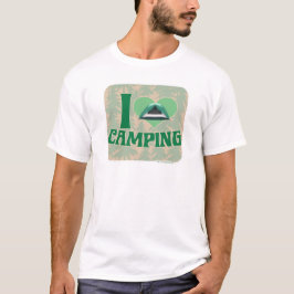 T-shirt I Heart Camping Fun Travel Slogan