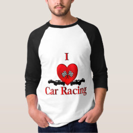 T-shirt I Heart Car Racing