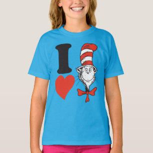 T-shirt I Heart Cat in the Casquette