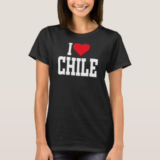 T-shirt I Heart Chile with Red heart I love Chile 1