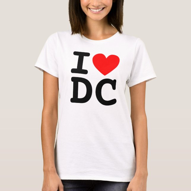 T-shirt I Heart DC (Devant)