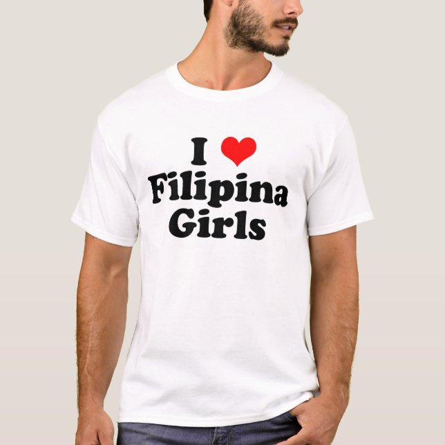 T-shirt I Heart Filipina Girls (Devant)