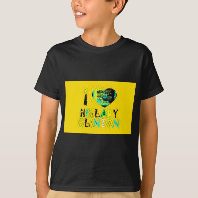 T-shirt I Heart Hillary Clinton : Graffiti Expression Art (Devant)