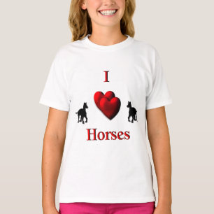 T-shirt I Heart Horses