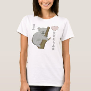 T-shirt I Heart Koalas Fuzzy Animaux
