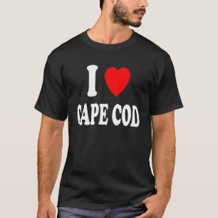 T-shirt I Heart Love Cape Cod Voyage Tourisme Vacances