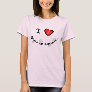 T-shirt I Heart - Love Goldendoodles