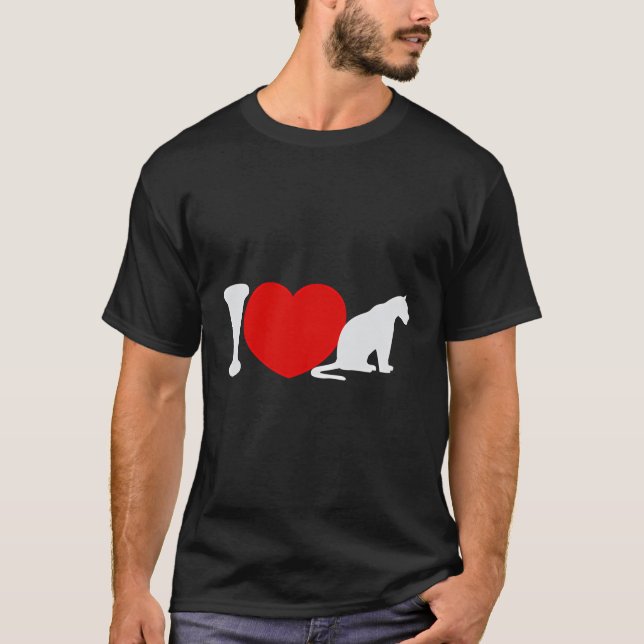 T-shirt I Heart Love Jaguars Wild Big Cat Jungle Animal Wi (Devant)