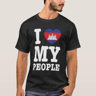 T-shirt I Heart (Love) My Khmer People