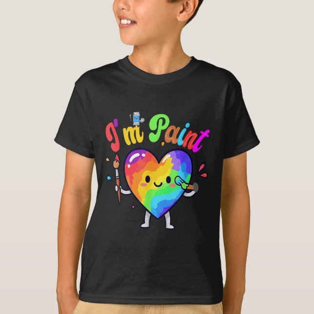 T-shirt I Heart Love To Finger I'm Paint Cute Couple Valen (Devant)