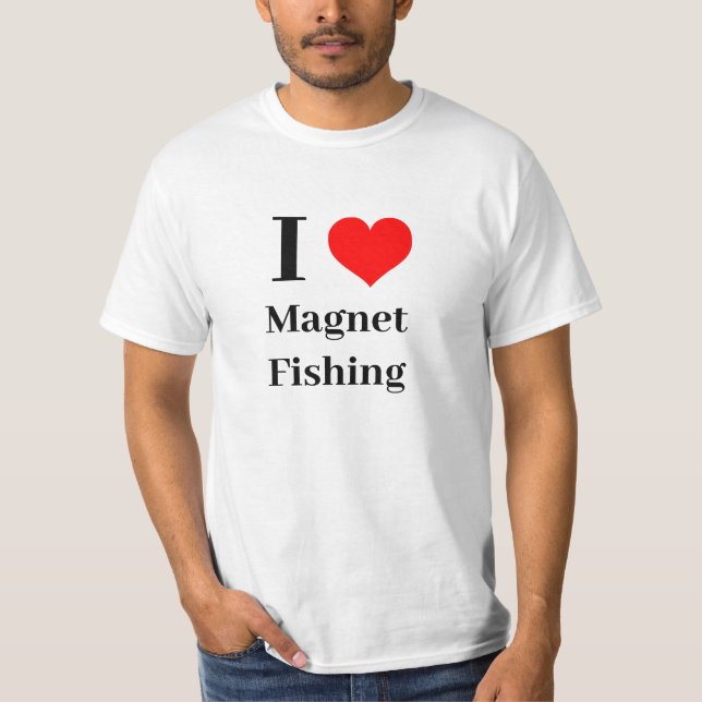 T-shirt I heart Magnet Fishing (Devant)