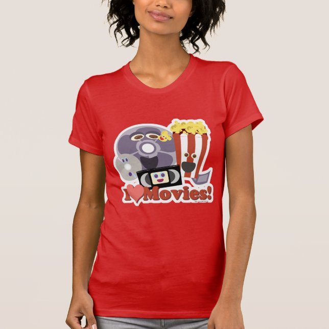 T-shirt I Heart Movies ! (Devant)