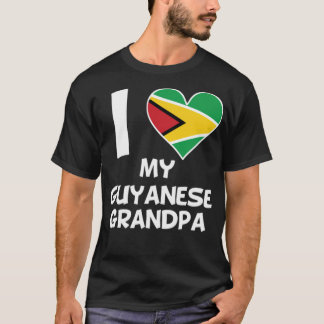 T-shirt I Heart My Guyanese cool namaste
