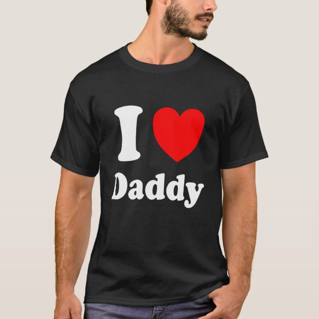 T-shirt I Heart Papa I Love Daddy Sweatshirt (Devant)