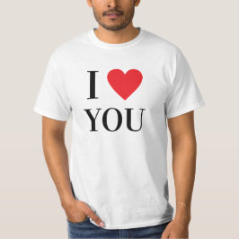 T-shirt I Heart Personnalisé