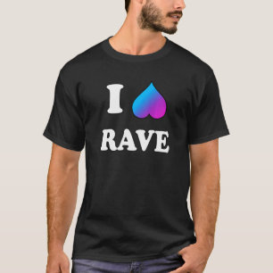 T-shirt I Heart Rave Dance Booty Electronic Music Festival