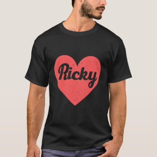 T-shirt I Heart Ricky - Premiers Noms Et Coeurs J'Aime Ric