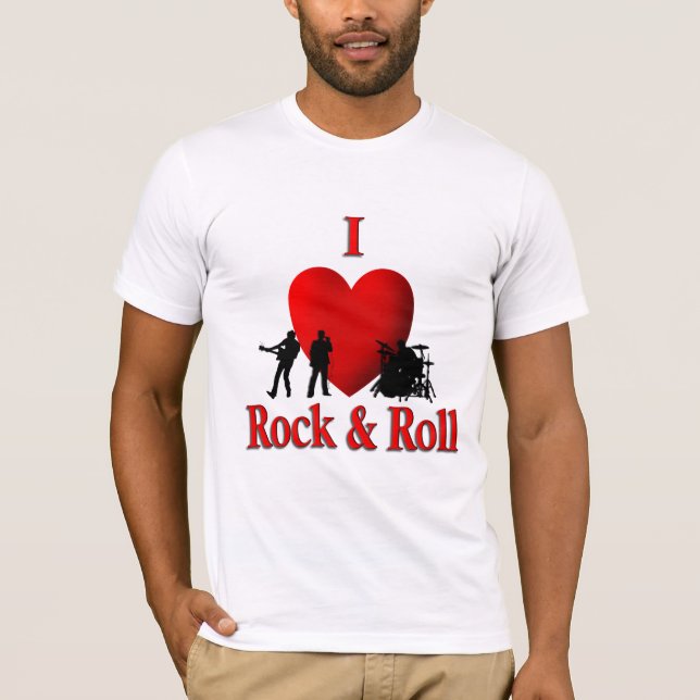 T-shirt I Heart Rock & Roll (Devant)
