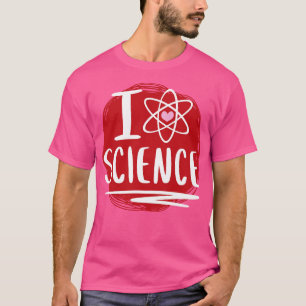 T-shirt I Heart Science Cute Science Atom Heart 1