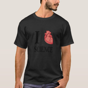 T-shirt I Heart Science Love Biologie Anatomie anatomique