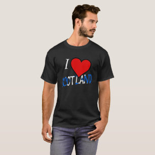 T-shirt I Heart Scotland superposition mccnt