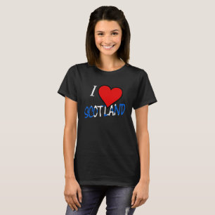 T-shirt I Heart Scotland superposition wc