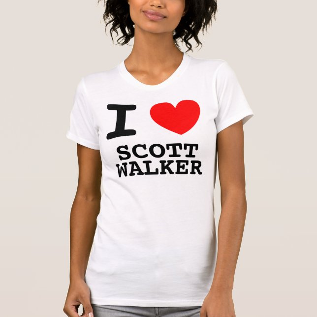 T-shirt I Heart Scott Walker Shirt (Devant)