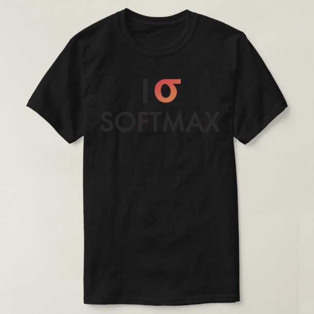 T-shirt I Heart Softmax White (Design devant)
