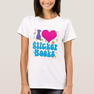 T-shirt I Heart Sticker Livres Enfance Nostalgie Moto