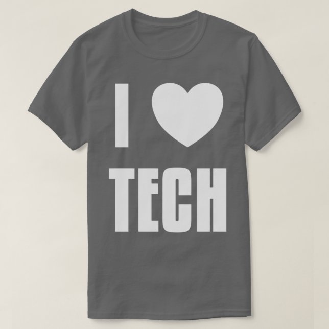 T-shirt I Heart Tech (Design devant)