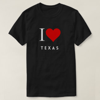 T-shirt I Heart Texas blk Mens
