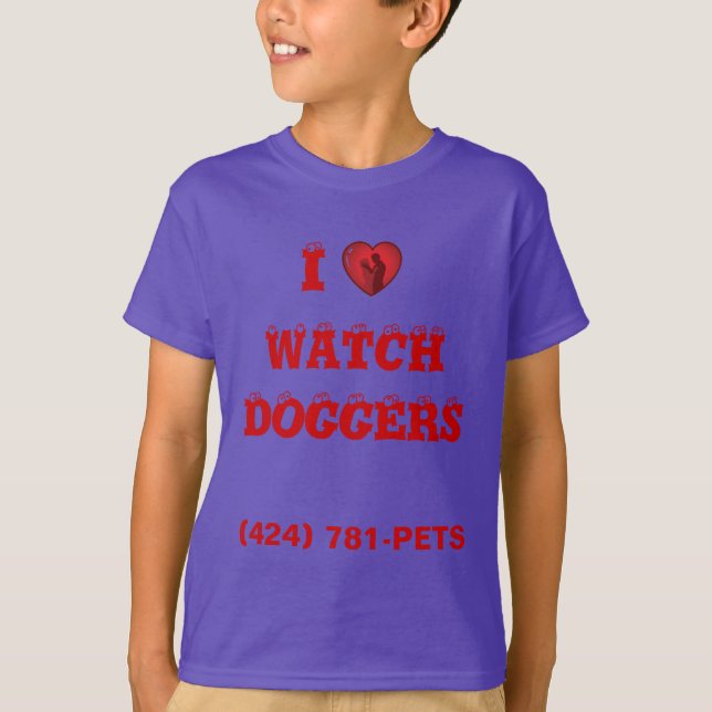 T-shirt I Heart WatchDoggers (Devant)