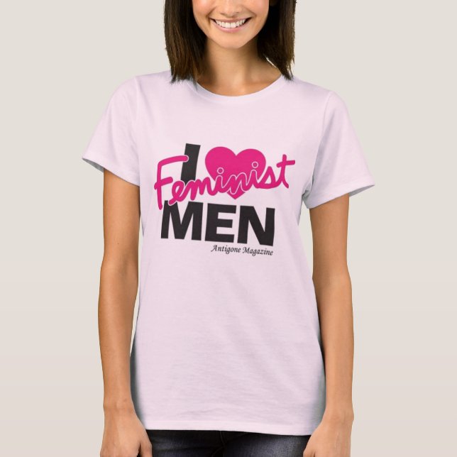 T-shirt I hommes féministes de coeur… (Devant)