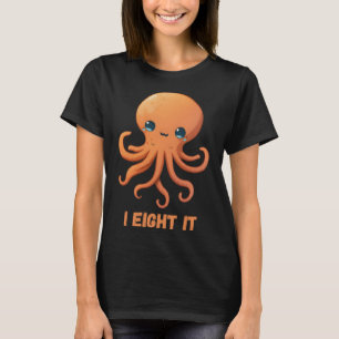 T-shirt I Huit Il poulpe calmar Coral Tentacles Calamar